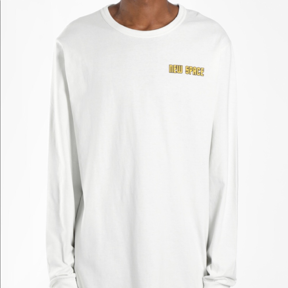 Off-White White Long Sleeve ‘New Space’ Art